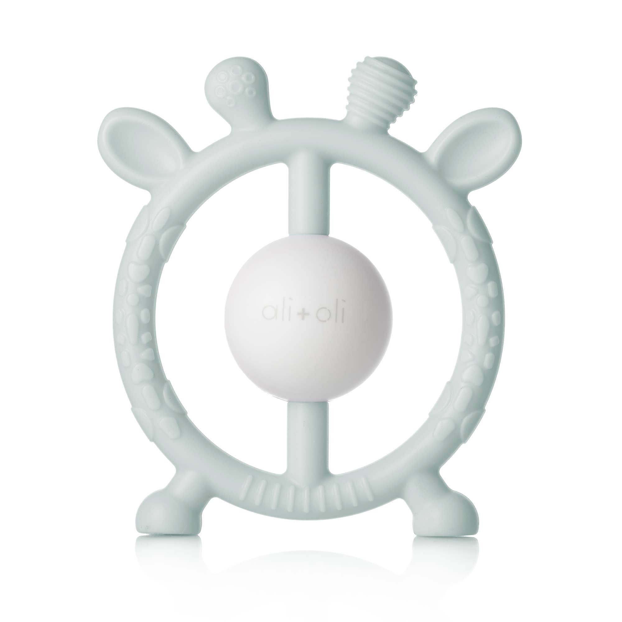 Giraffe Teether & Rattle Food-Grade Silicone Toy: Mist