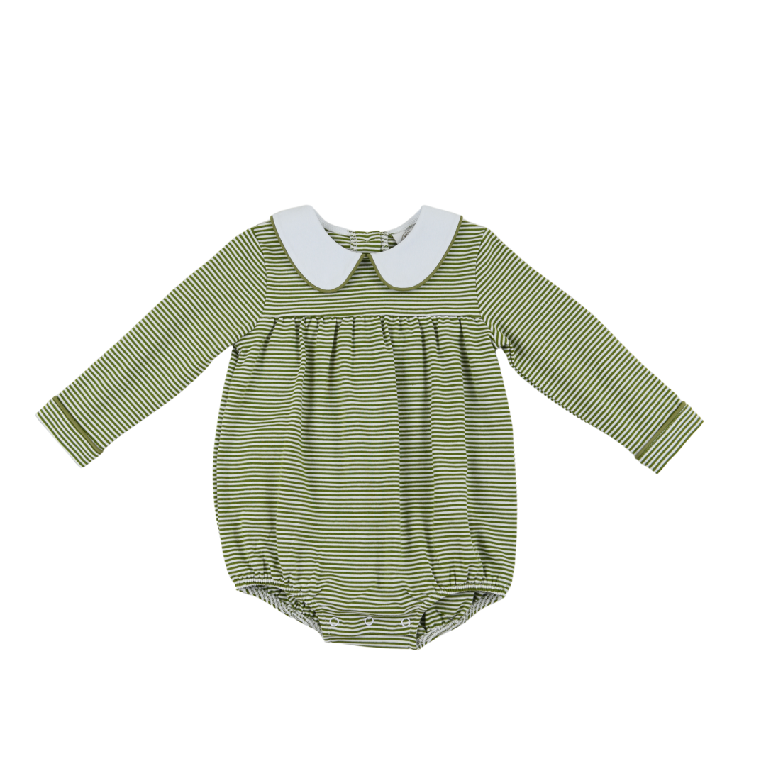 Boys Channing Classic LS Bubble: Christmas Stripe