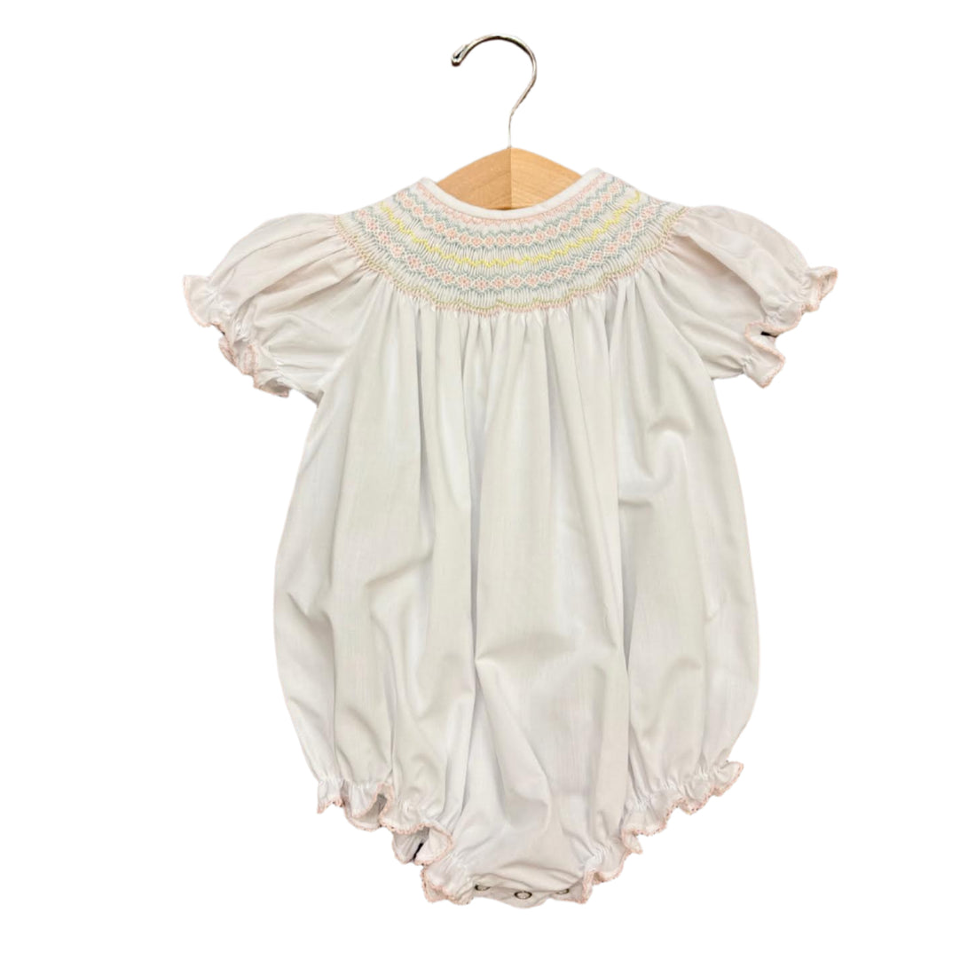 Classic White Smocked Bishop Bubble