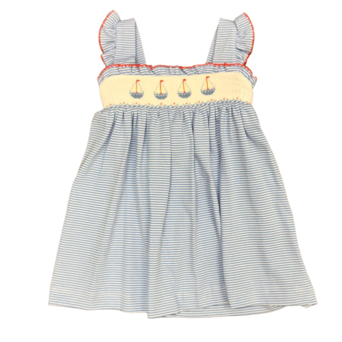 Sailboats Periwinkle Stirpe Knit Dress