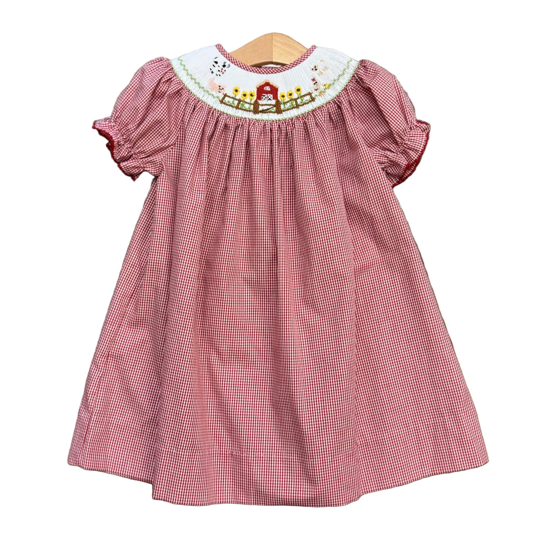 Farm Smocked Bishop Dress