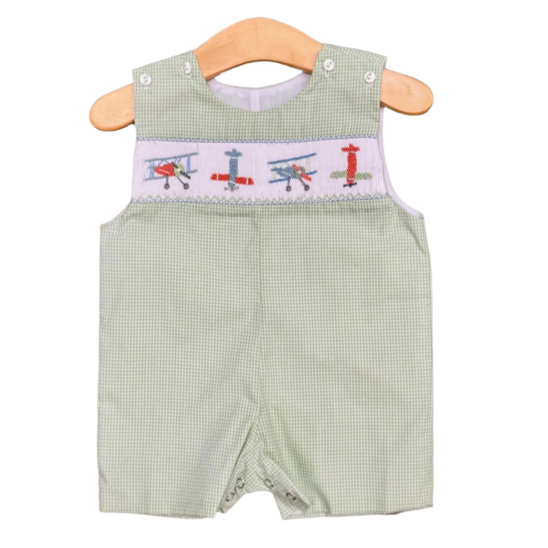 Airplane Smocked Shortall