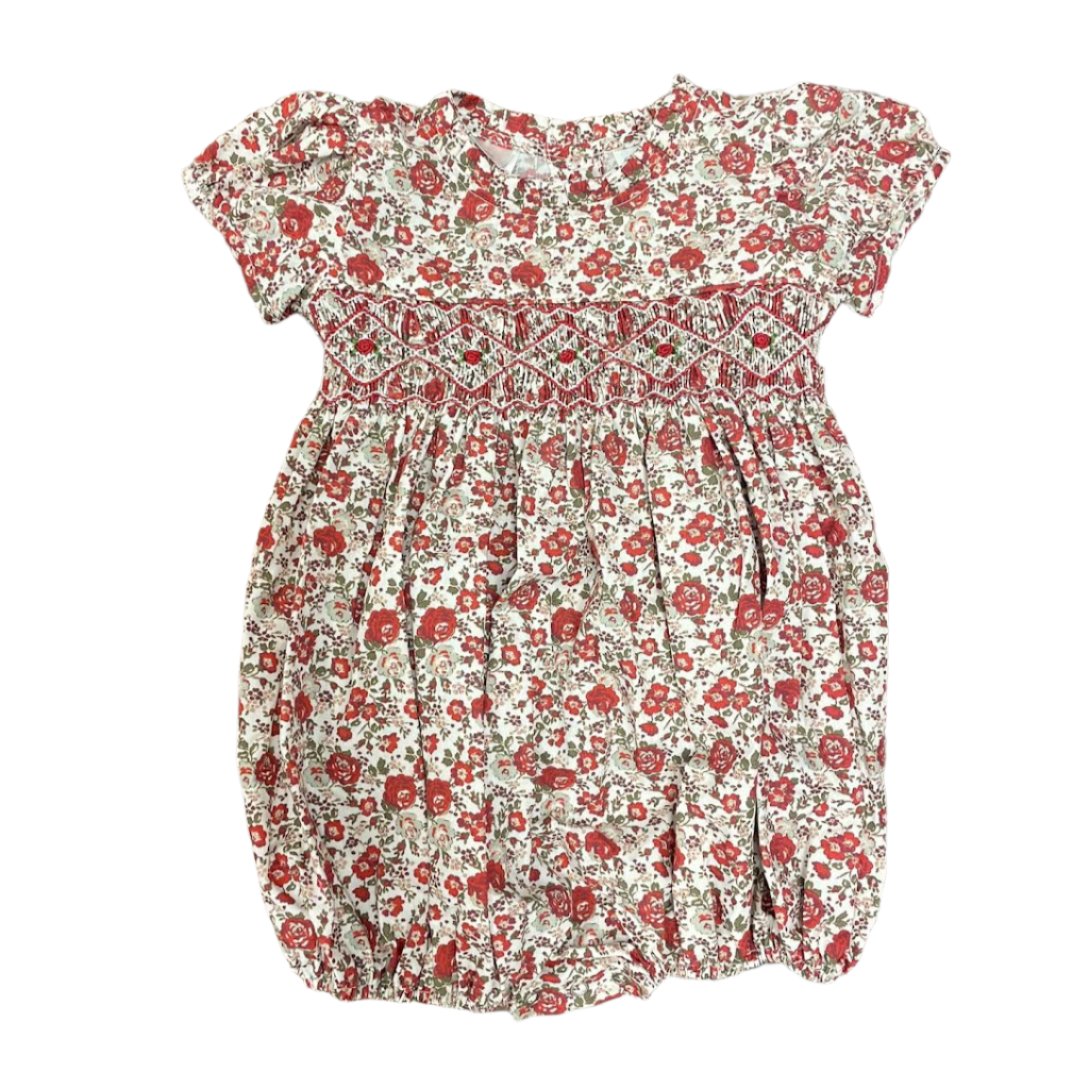 Rosie Floral Smocked Waist Bubble