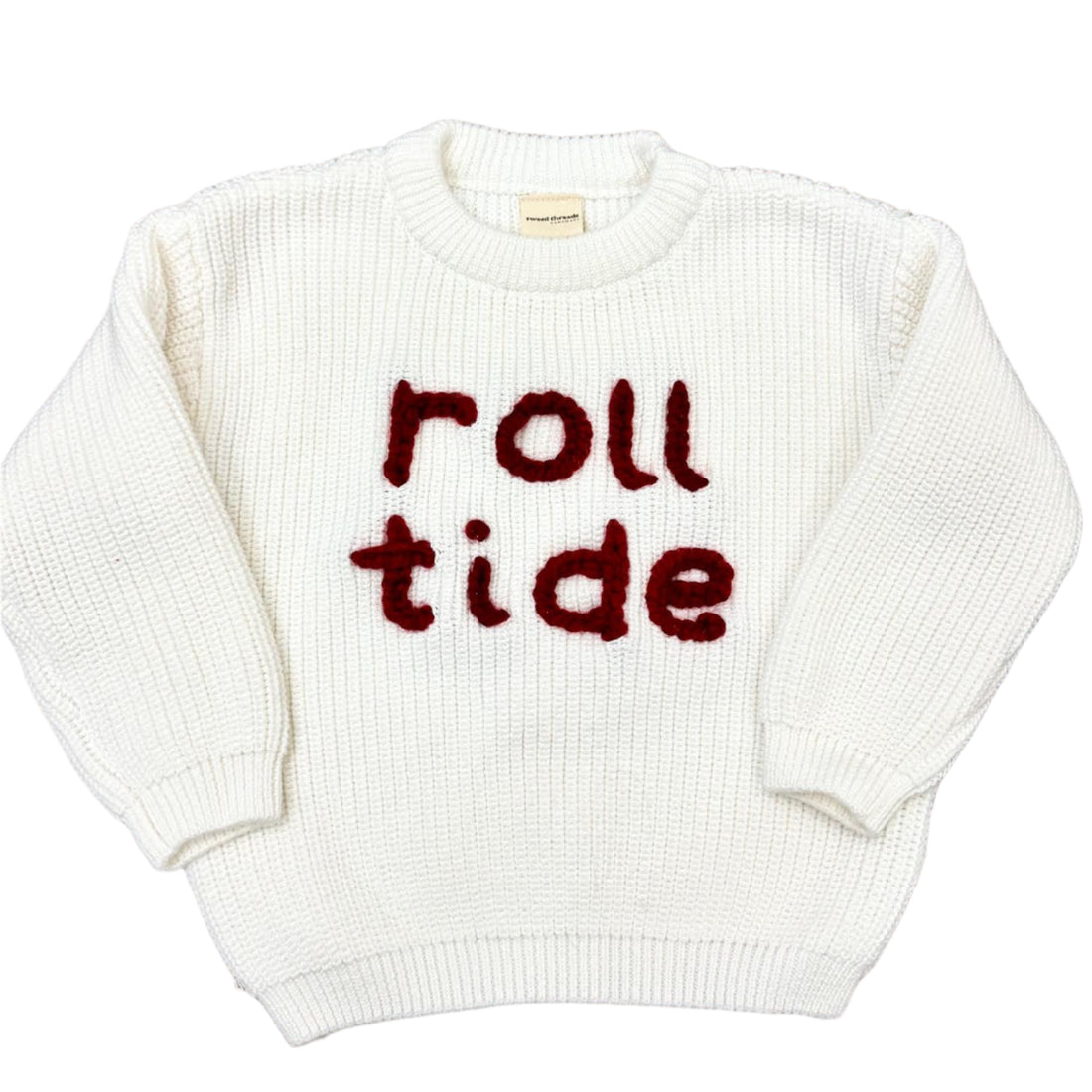 Roll Tide Hand Knitted Sweater