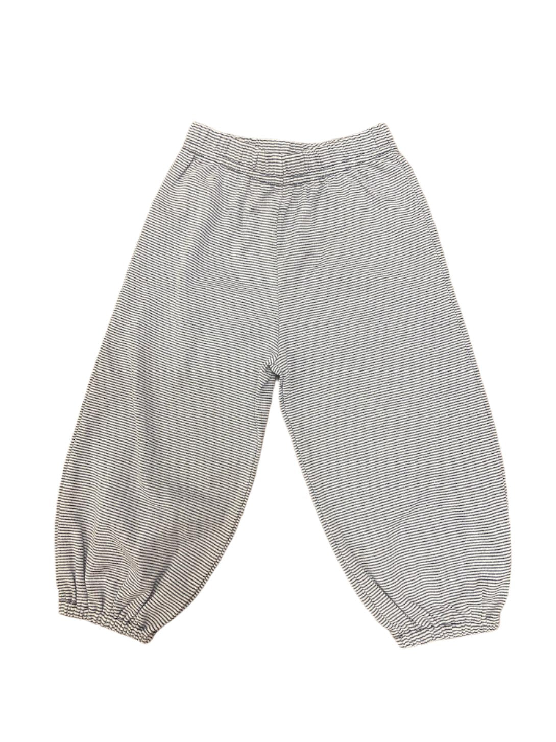 Luigi Boys Bloomer Pants: Dark Royal/White Mini Stripe