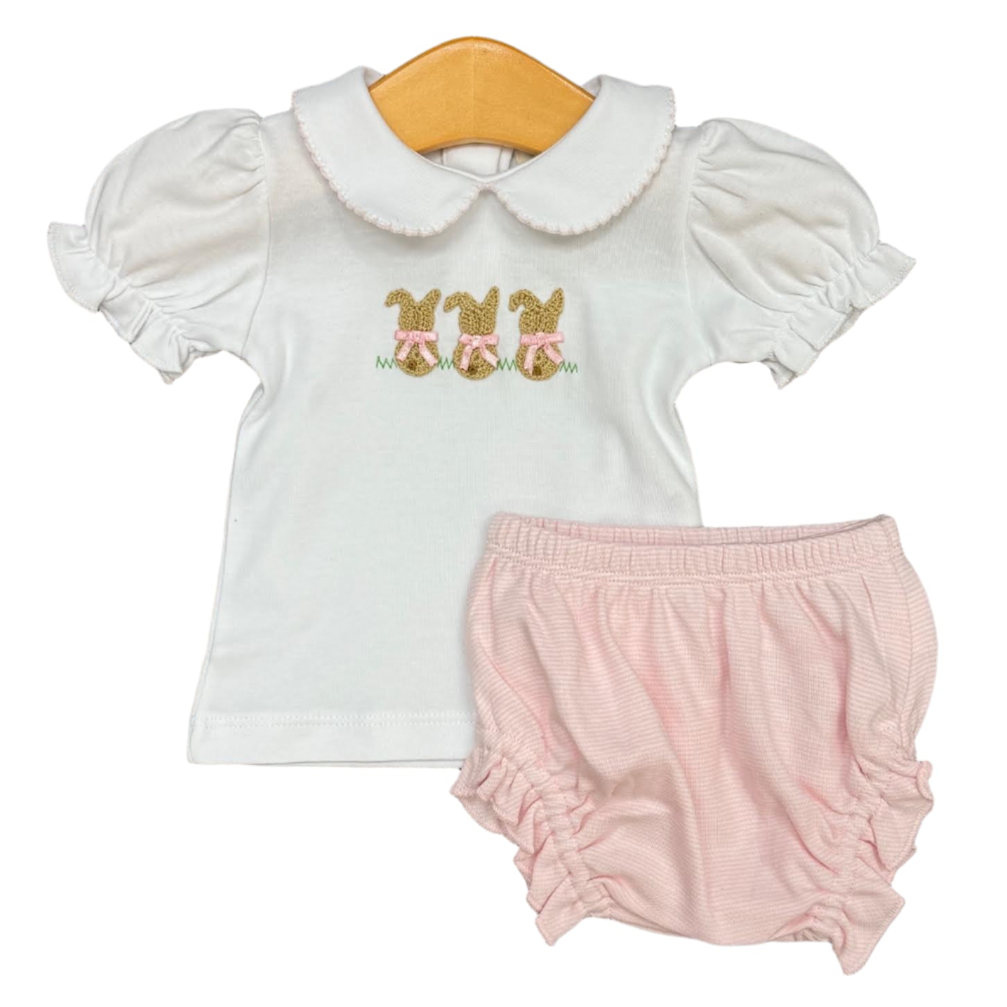 Crochet Bunny Trio Bloomer Set
