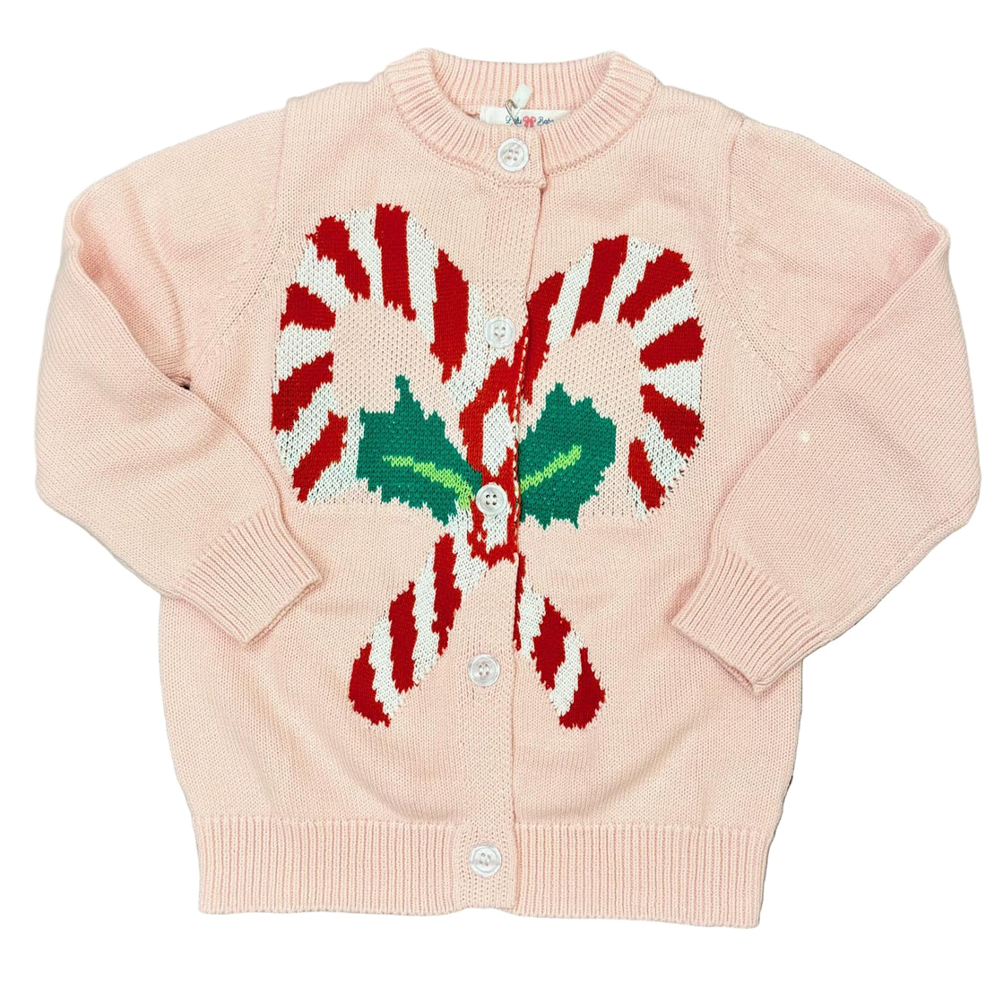 Candy Cane Knit Sweater: Pink