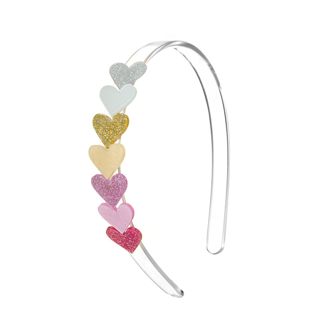 Centepede Hearts Headband: Pearl Shades