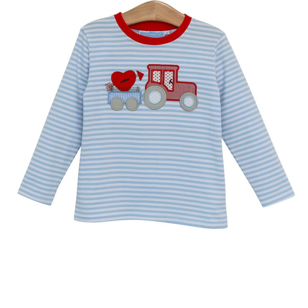 Heart Tractor Boys Long Sleeve T-Shirt