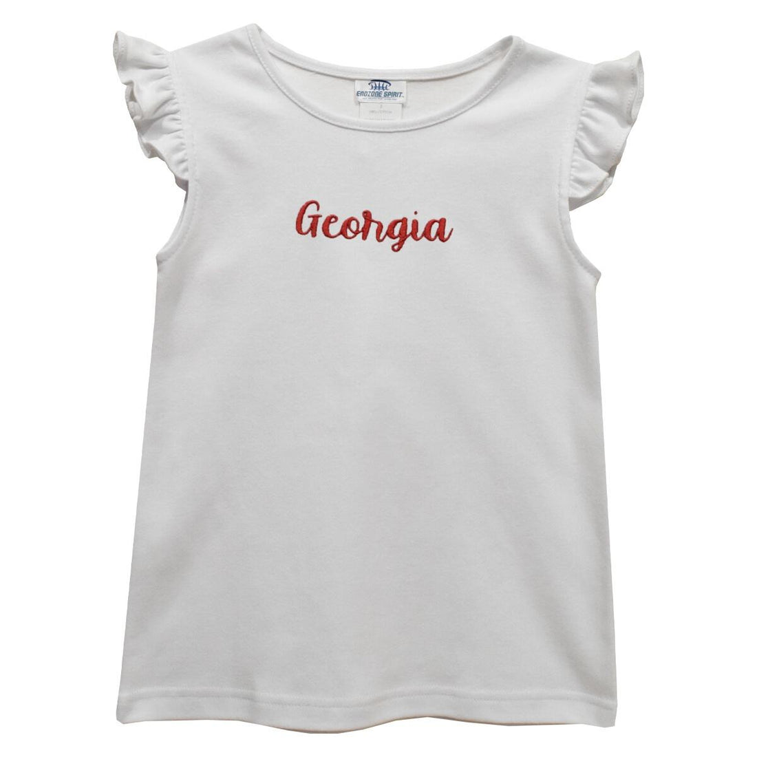 Georgia Embroidered Flutter Sleeve T-Shirt