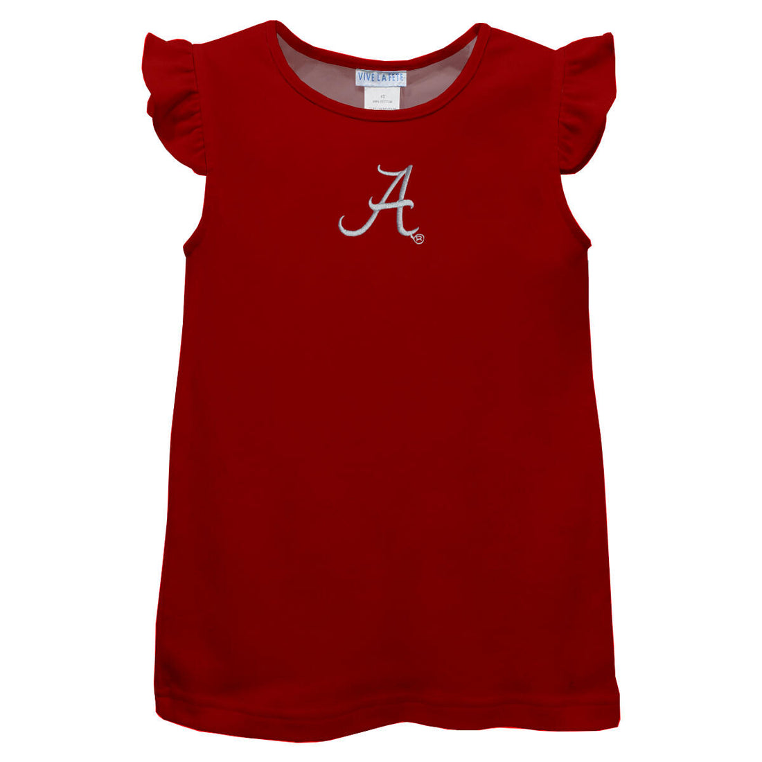 Alabama Crimson Tide Embroidered Red Knit Angel Sleeve Top