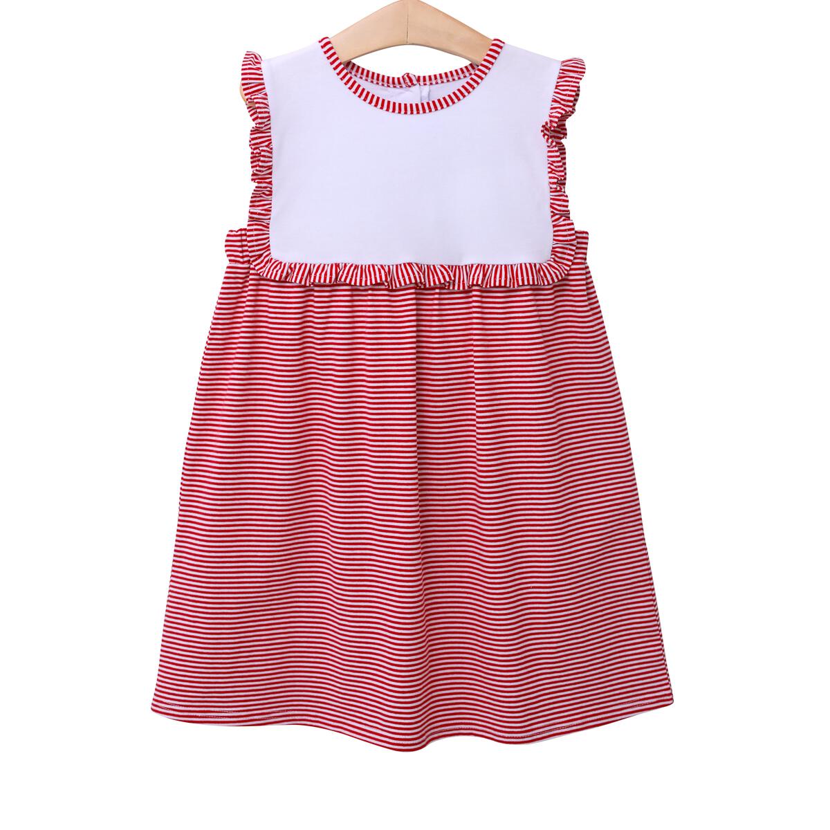 Alice Dress: Red Stripe