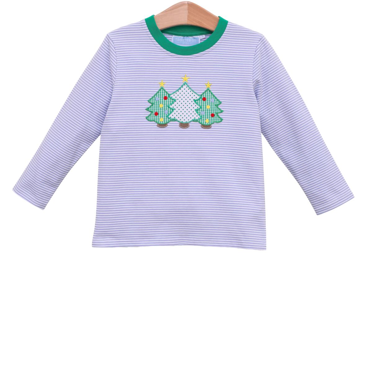 Boys LS Christmas Tree Shirt