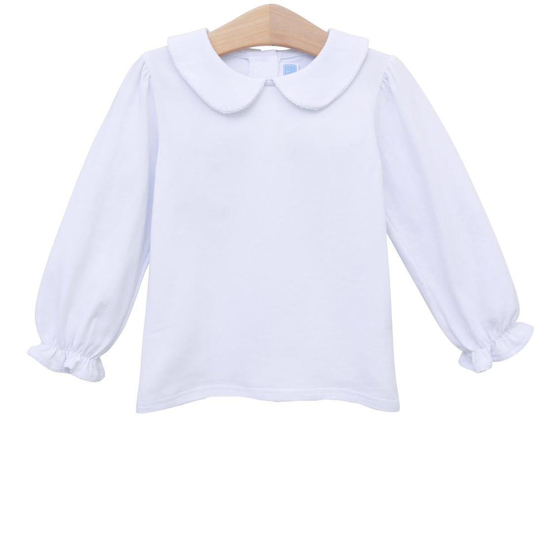 LS White Peter Pan Collar Shirt