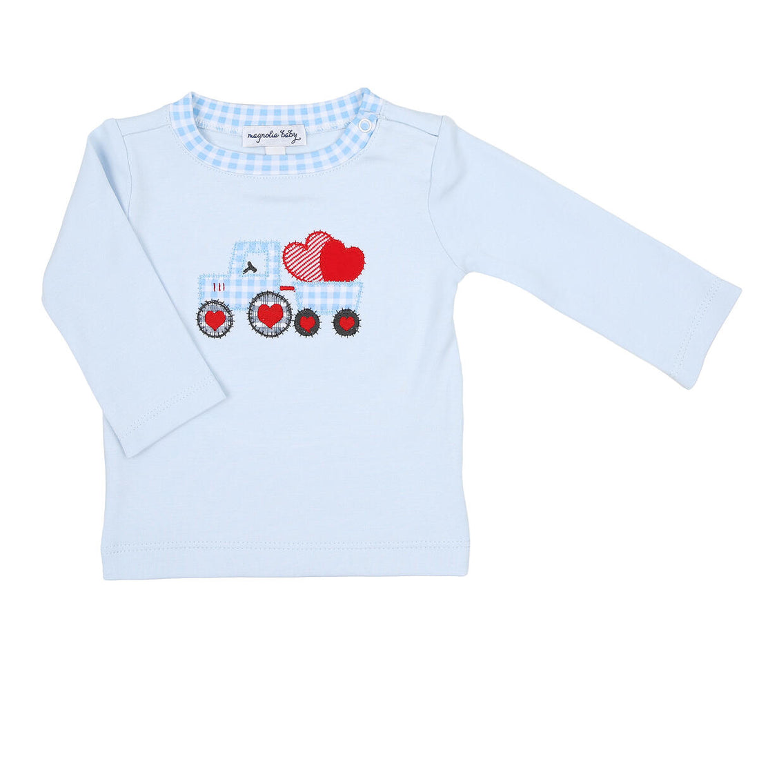 Tractor Full of Love LS Applique T-Shirt