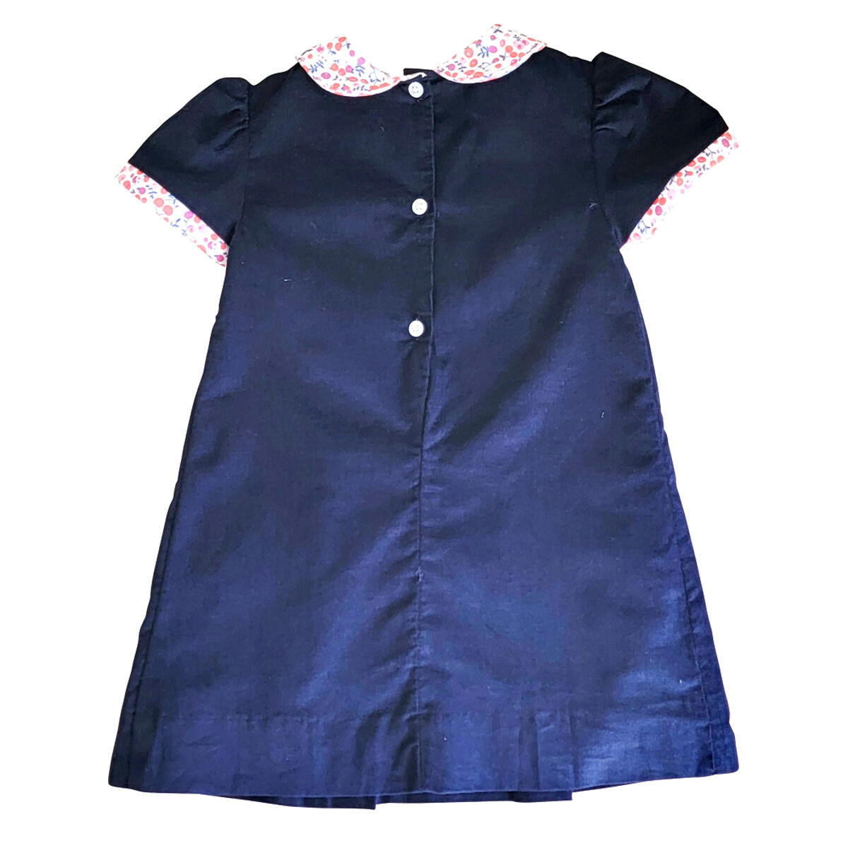 Cherries Navy Blue Corduroy Girl&