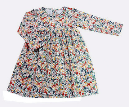 Fall Flowers Long Sleeve Dress