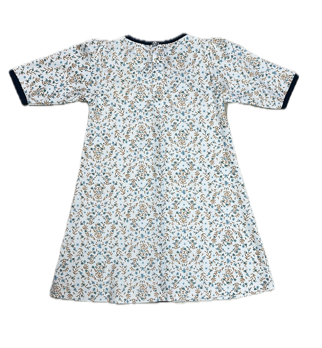 Ariana and Drew Collection Blue Floral A-Line Dress
