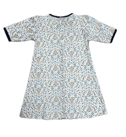 Ariana and Drew Collection Blue Floral A-Line Dress