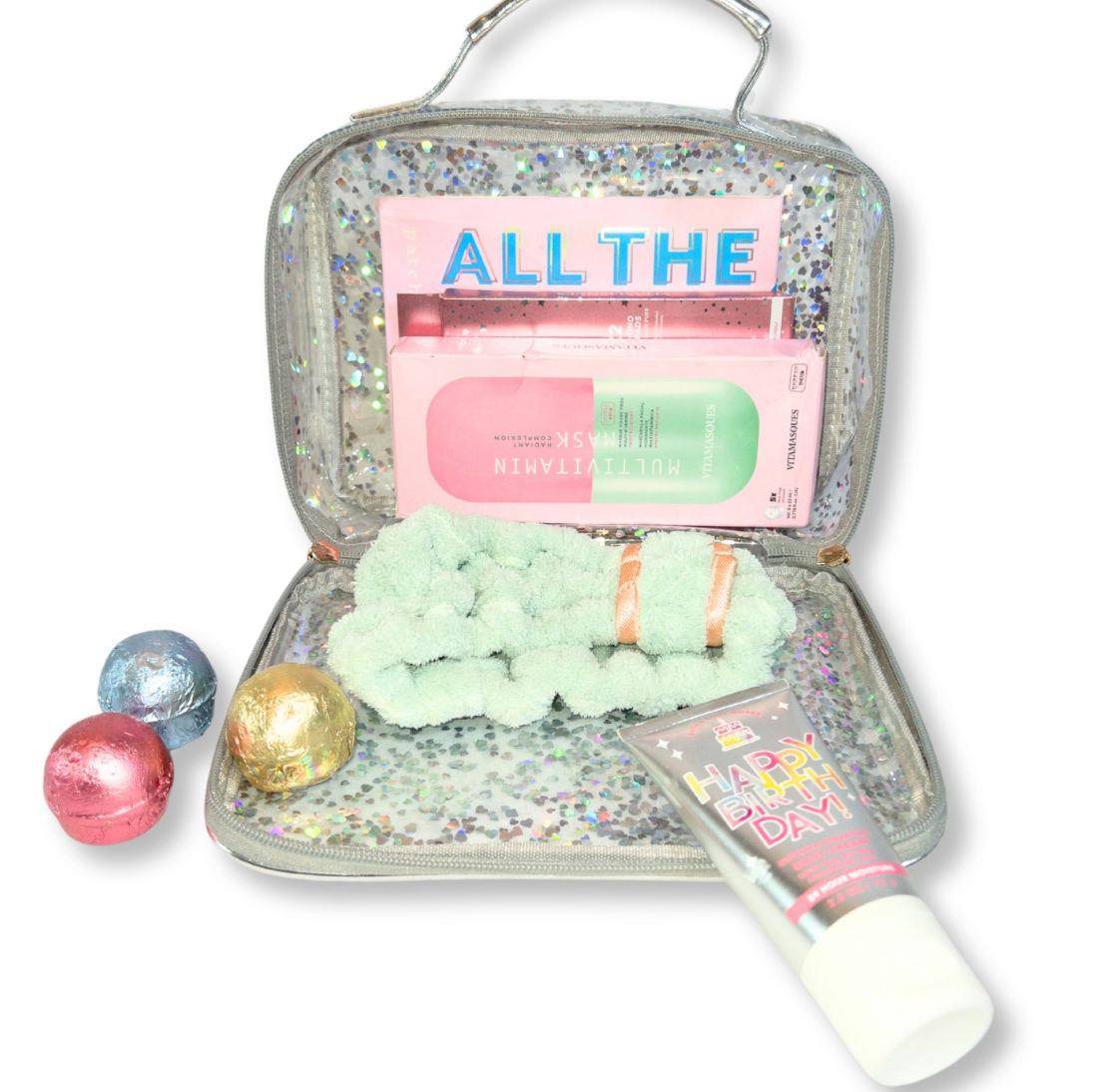 Glitter Cosmetic Bag: Large