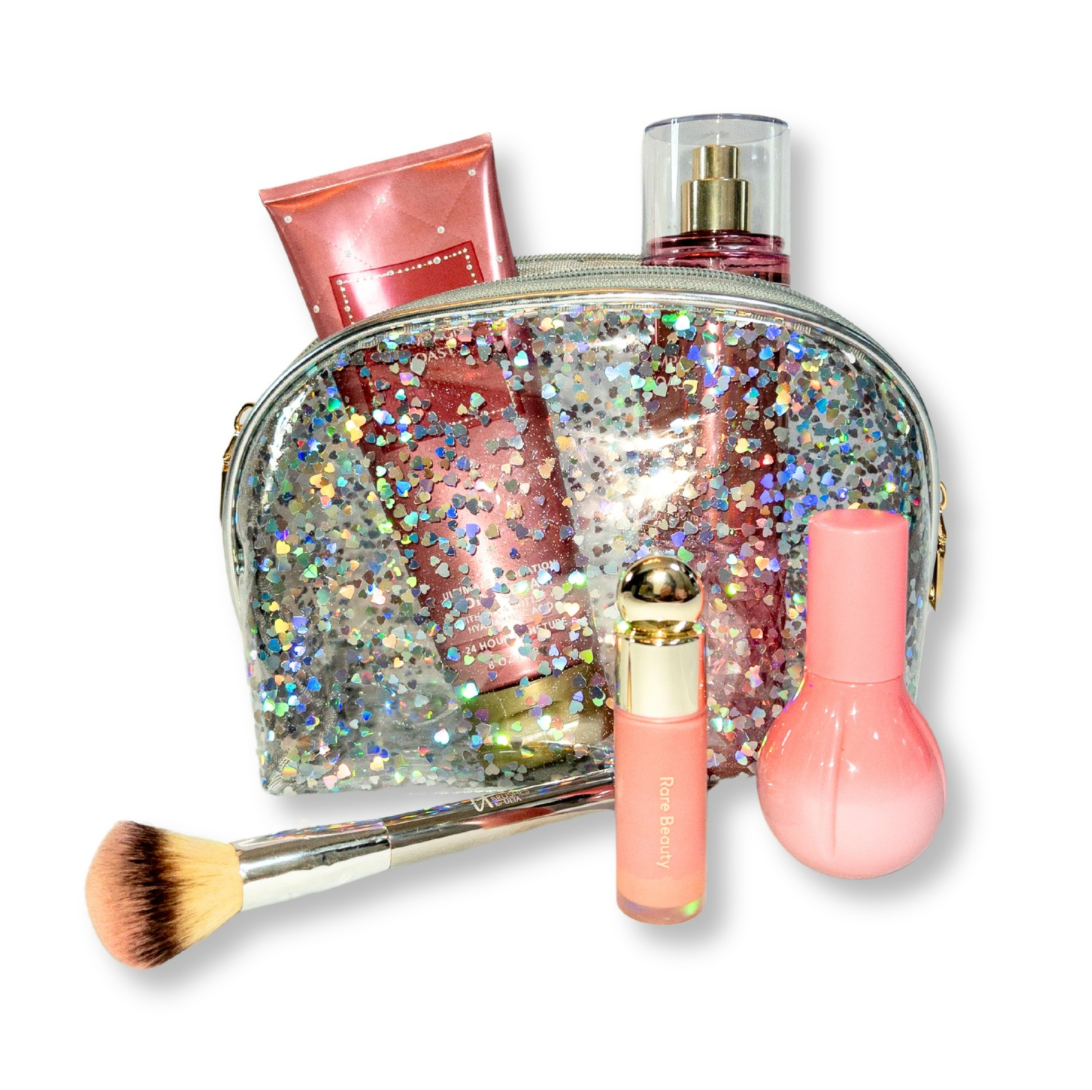 Glitter Cosmetic Bag: Medium