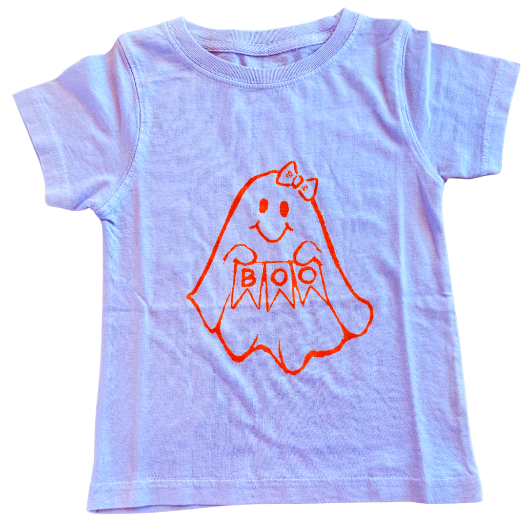 Light Purple Boo Ghost SS T-Shirt