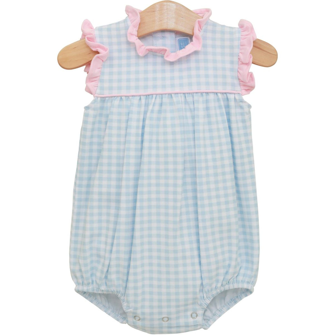 Meredith Bubble: Light Blue Gingham/Light Pink