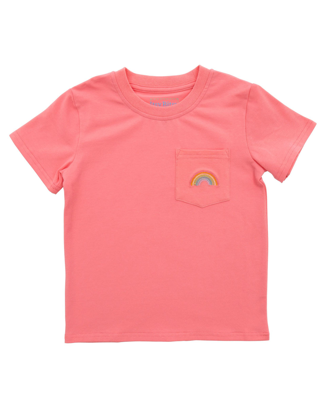 Coral Pocket Tee- Rainbow