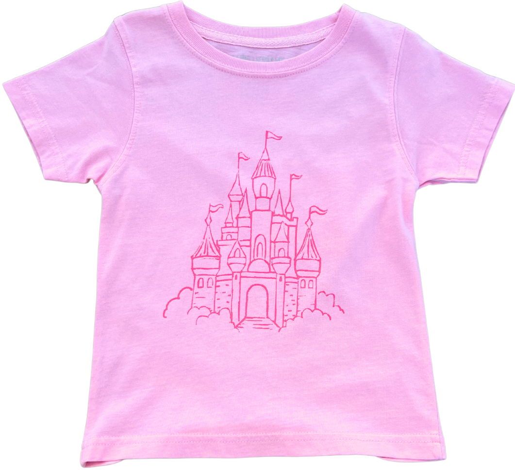 Light Pink SS Castle T-Shirt