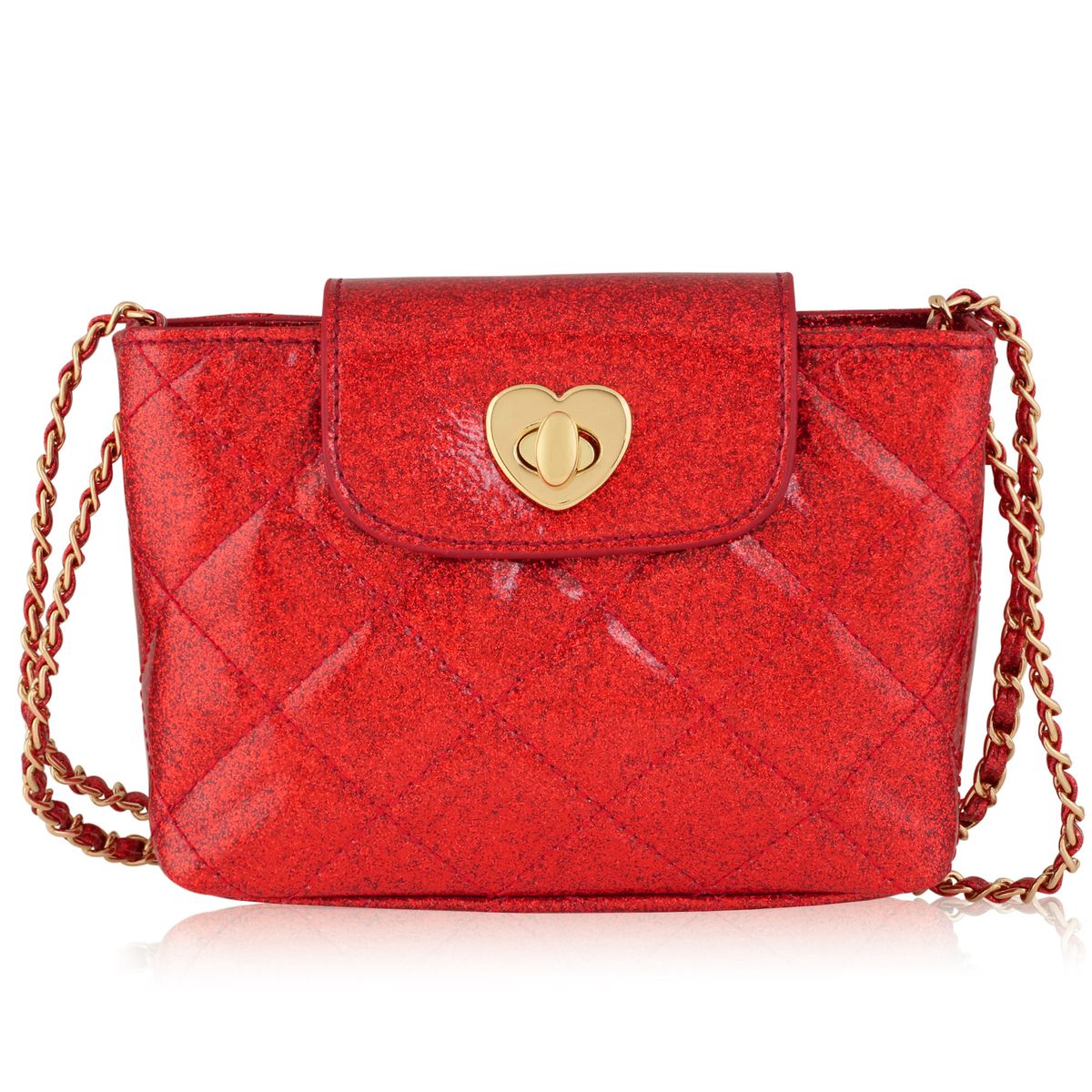 Paige Handbag: Red Glitter
