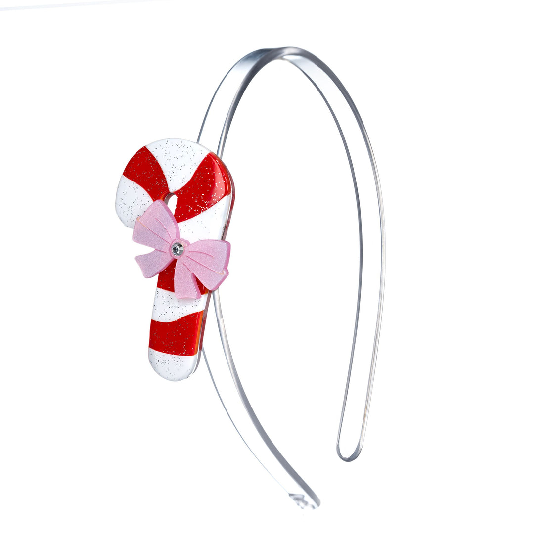Candy Cane Bow Headband
