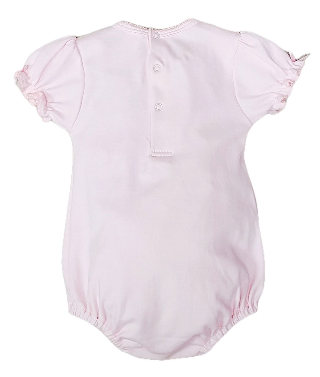 Classic Pink Collection Smocked Ruffle Onesie