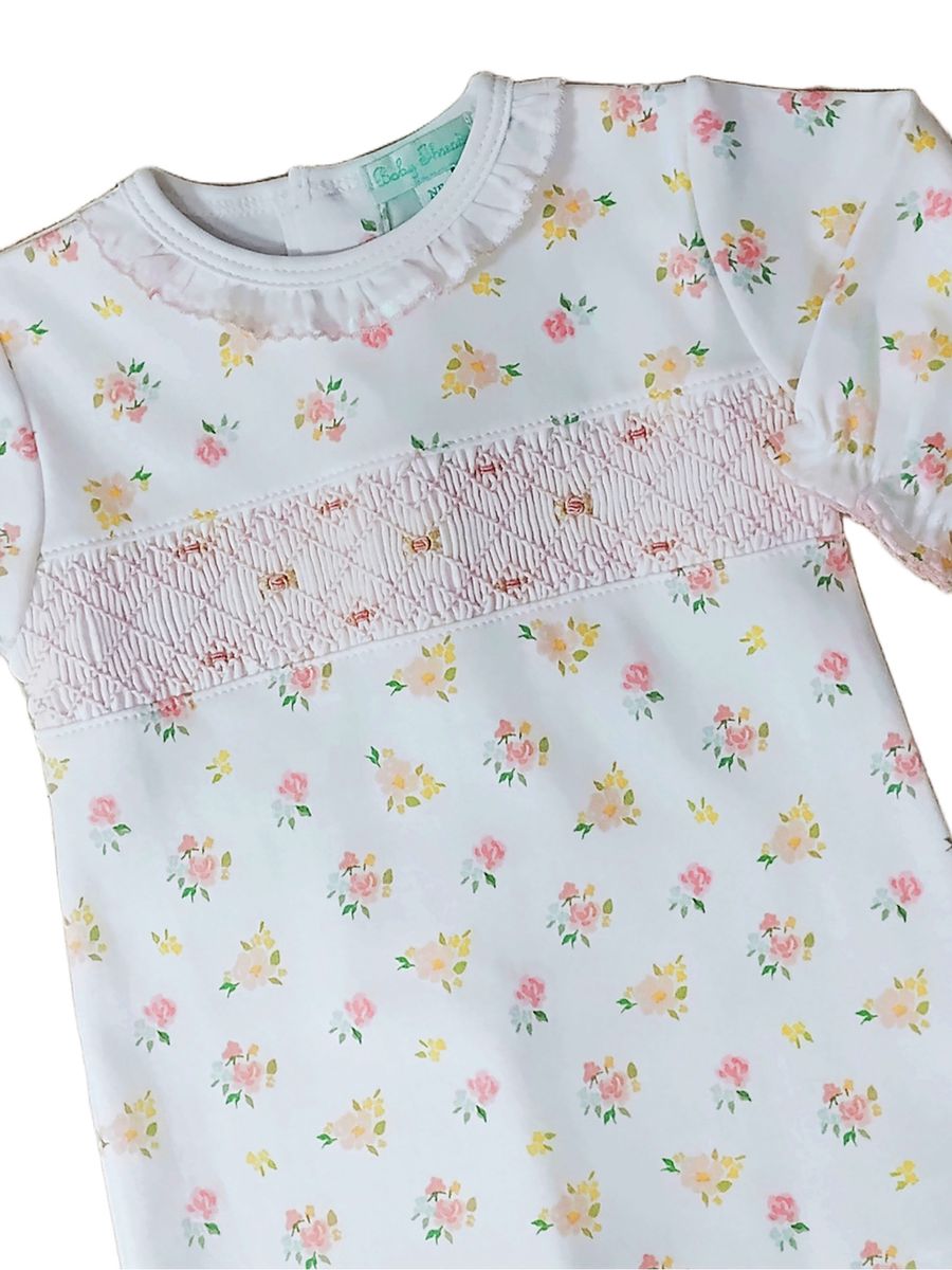 English Roses Smocked Daygown