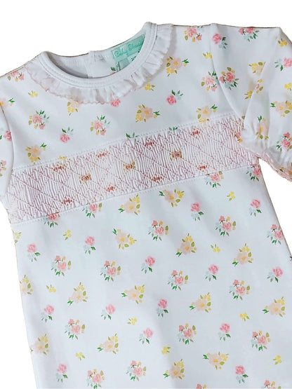 English Roses Smocked Daygown