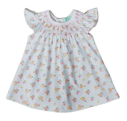 English Roses Smocked Bishop Bloomer Set