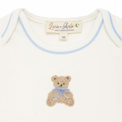Bear Hugs Lap Bodysuit: Sky