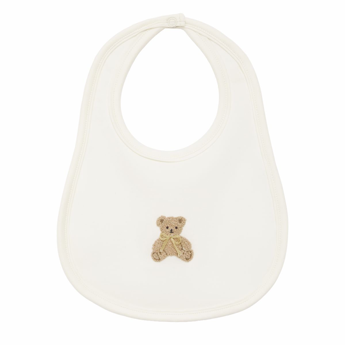 Bear Hugs Bib: Ivory