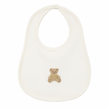 Bear Hugs Bib: Ivory