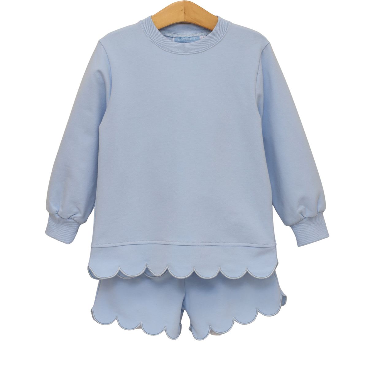 Sophia Scalloped Set: Light Blue