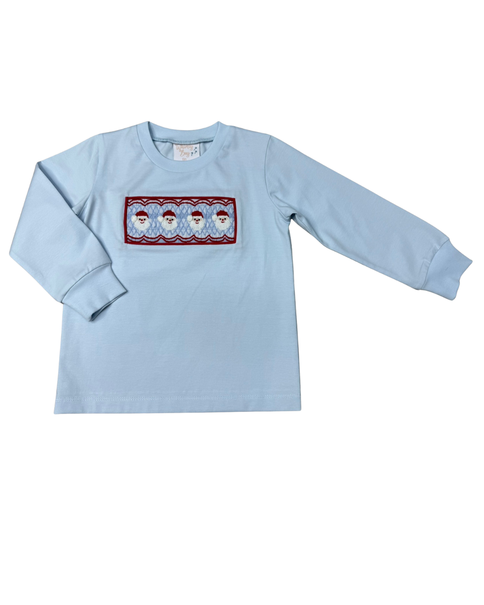 Santa Baby Smocked Long Sleeve Shirt