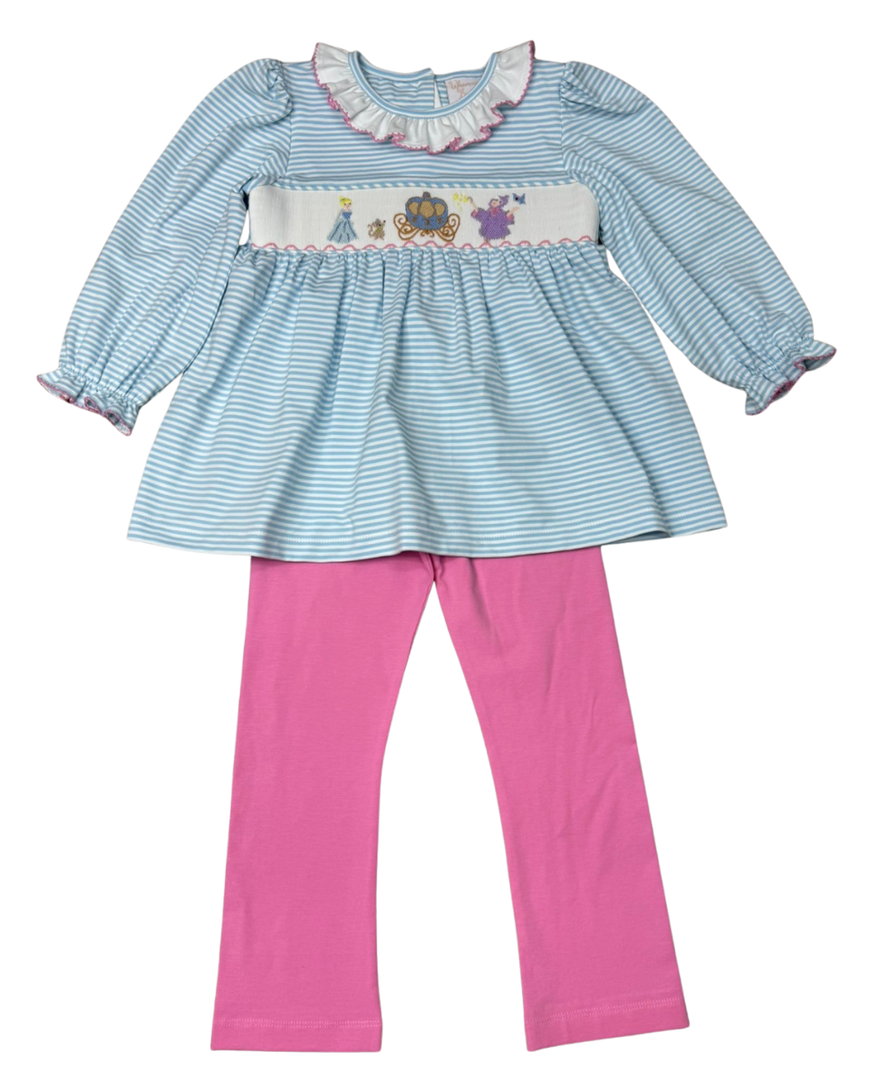 Princess Ball Smocked Pant Set