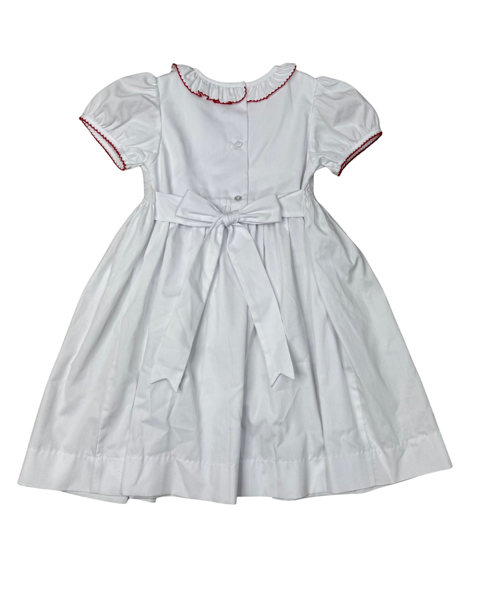 Holiday Holly Smocked Ruffle Dress