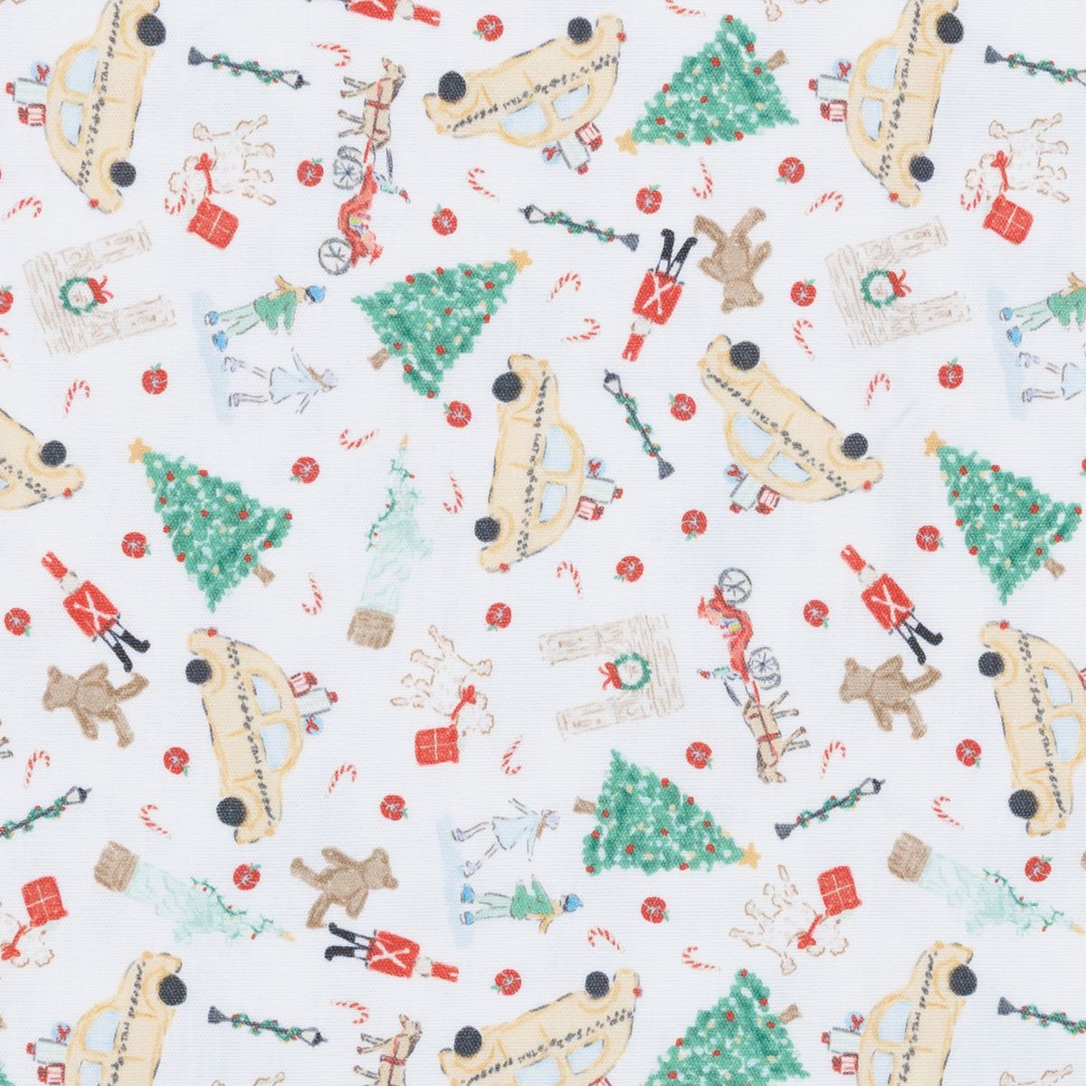 Christmas in the City Red Print Zip Footie