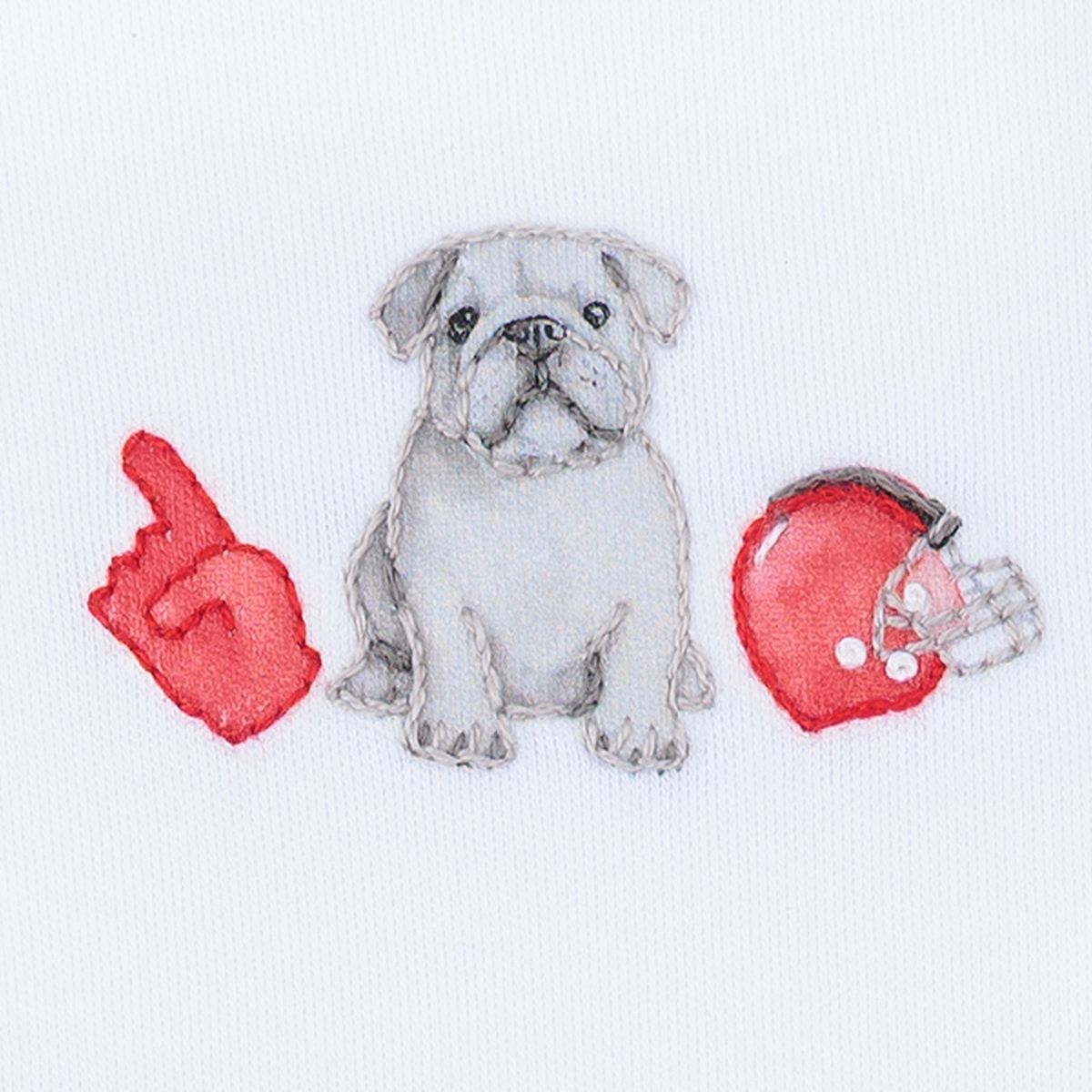 Gameday Dawgs Red Flutters Bubble