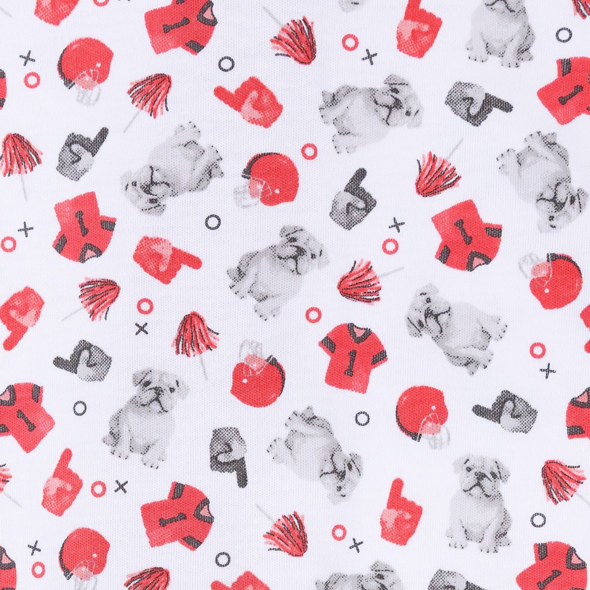 Gameday Dawgs Red Print Burp Cloth