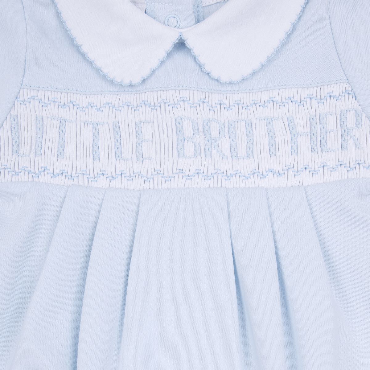 Little Brother Smocked Pleated Gown