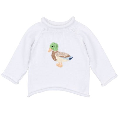 Mallard Moments Green Pullover Sweater