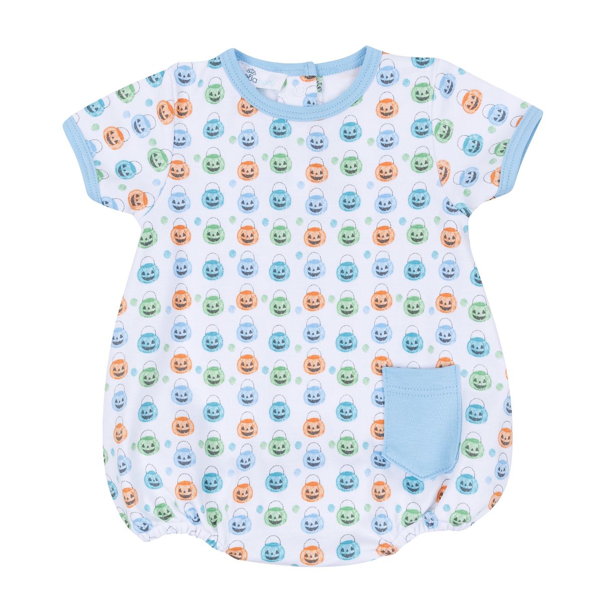 Pumpkin Party Print Bubble: Light Blue