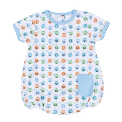 Pumpkin Party Print Bubble: Light Blue