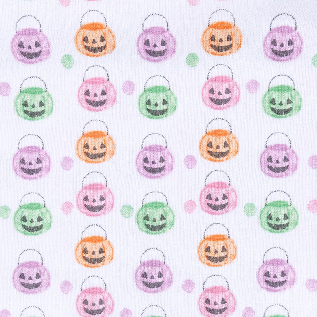 Pumpkin Party Print Short Sleeve Bubble: Pink